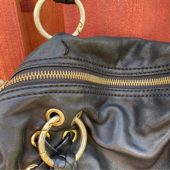 Michael Kors Black Shoulder Bag with Braided Handles - Picture 5 of 7
